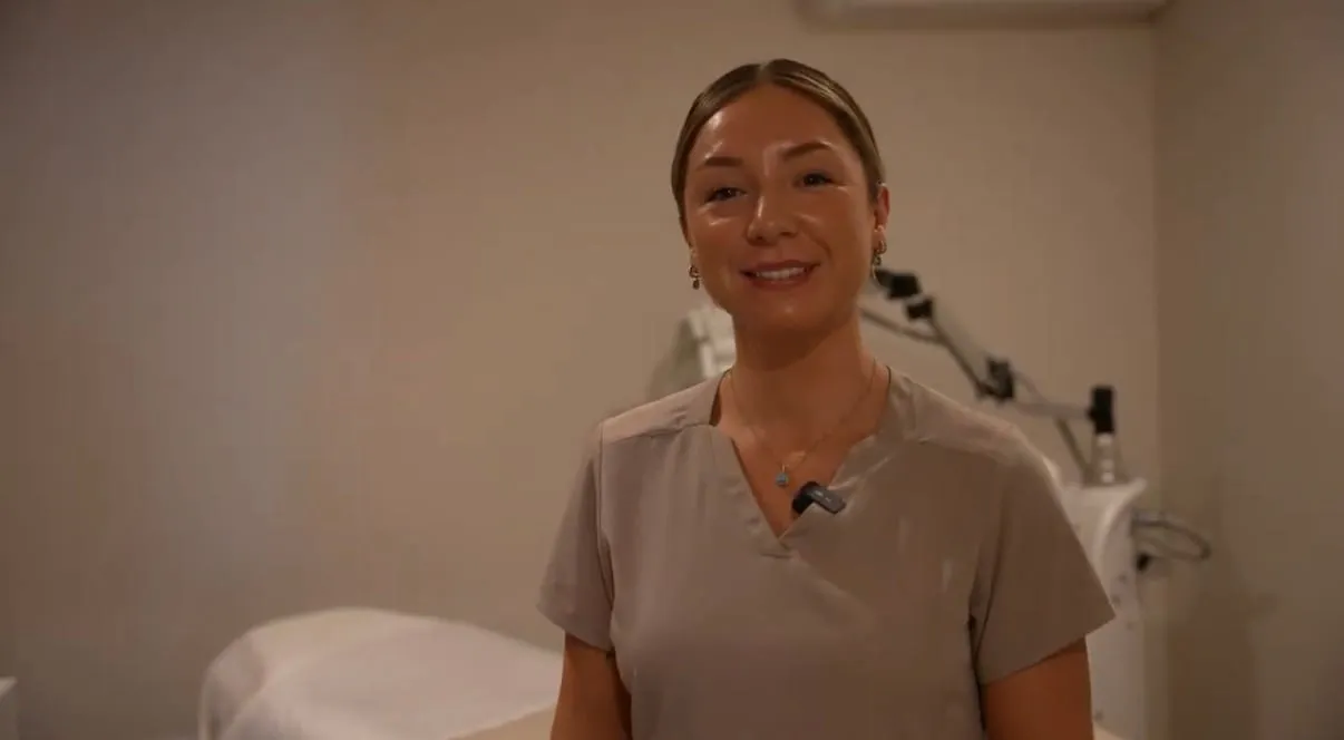 Chelsea Cairns, Lead Dermal Therapist at The Skin Doctor, in a treatment room