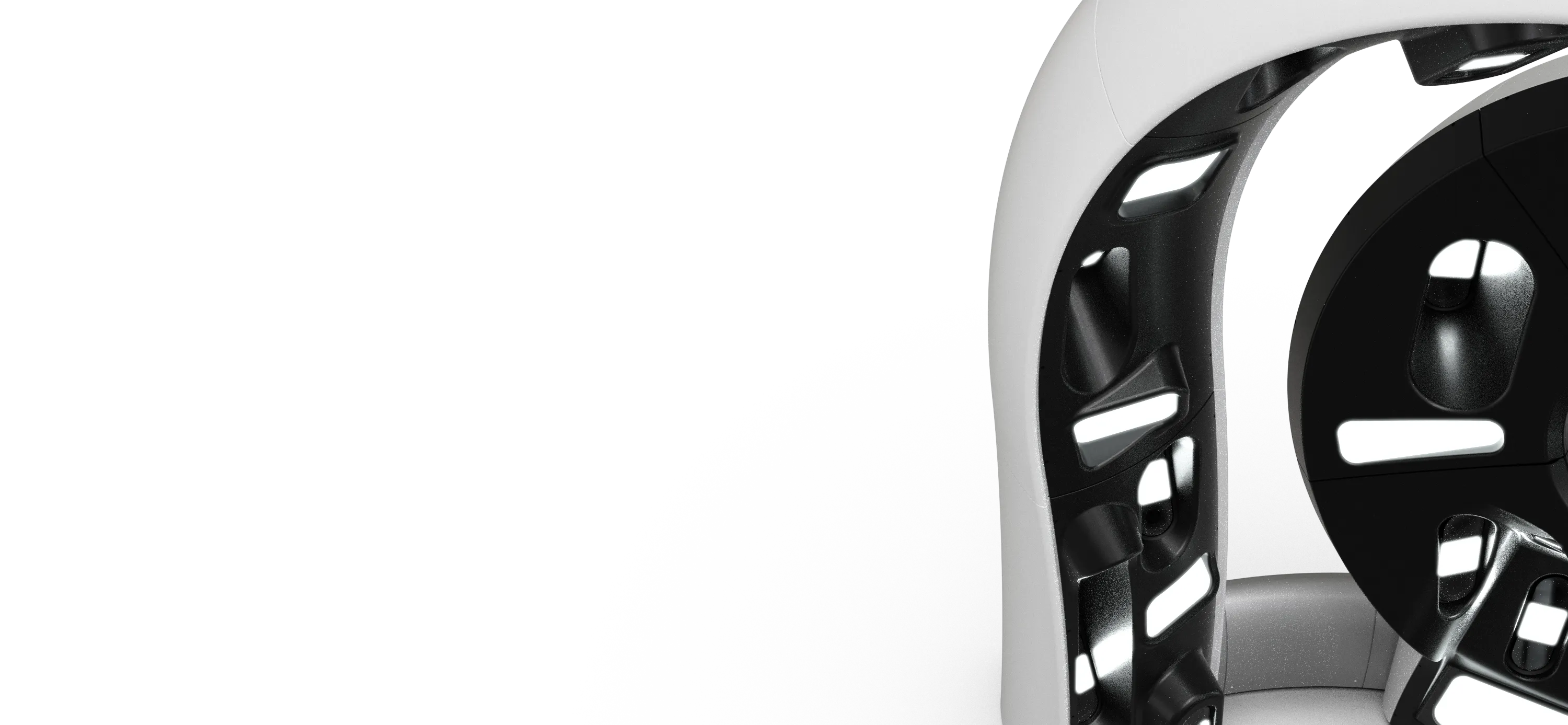 Canfield VECTRA WB360 total-body imaging system, half-system render with patient platform.